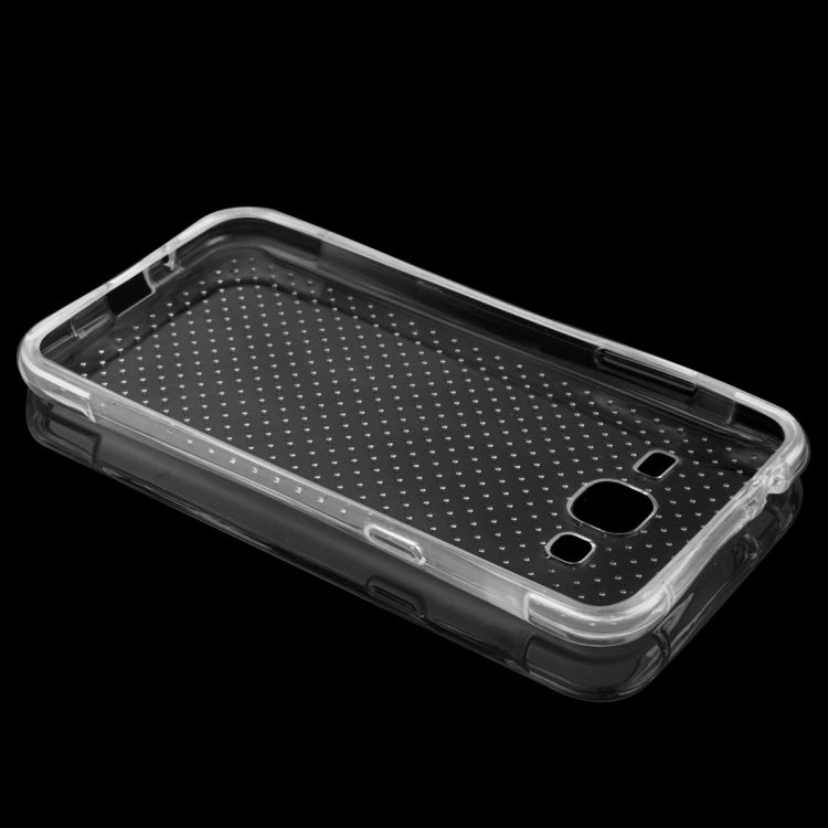 For Galaxy J3 Shock-resistant Cushion TPU Protective Case(Transparent)