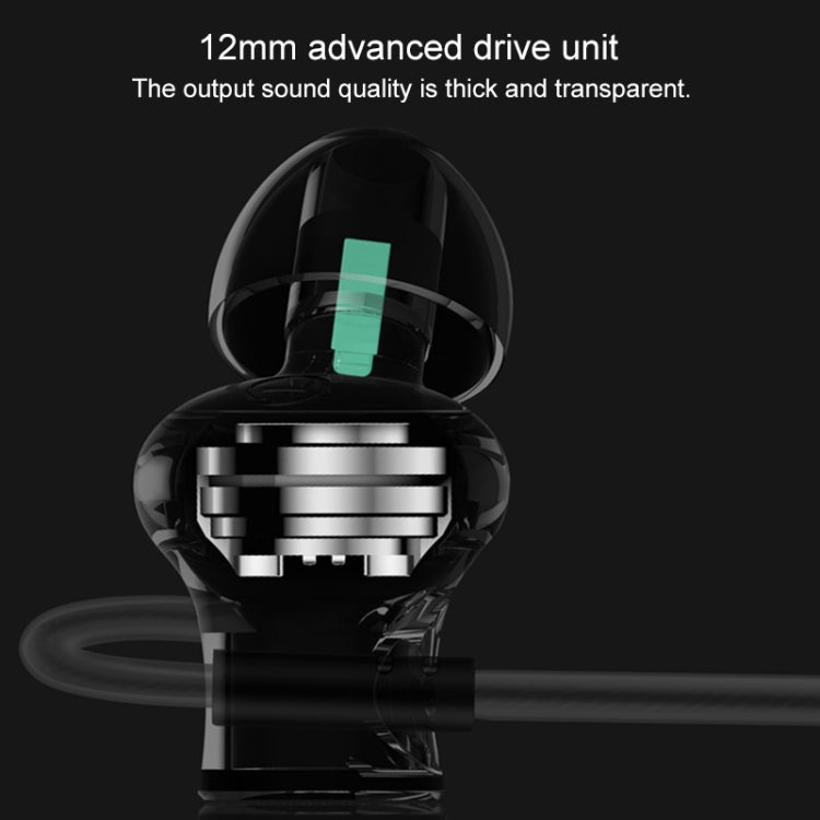 QKZ DM10 High-quality In-ear All-metal Sports Music Headphones, Microphone Version