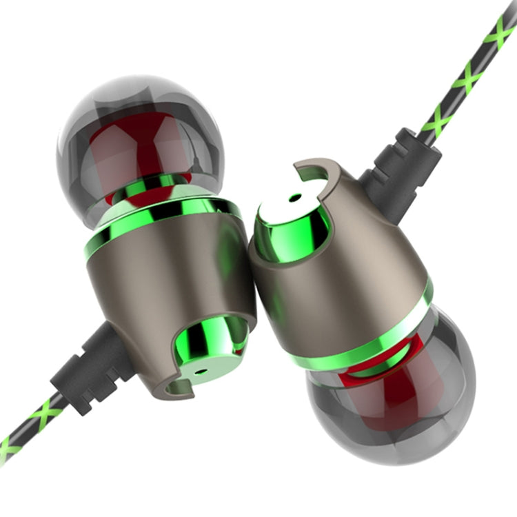 QKZ DM11 Magnetic Earphones In-ear Bass Metal Sports Music Headphones, Microphone Version