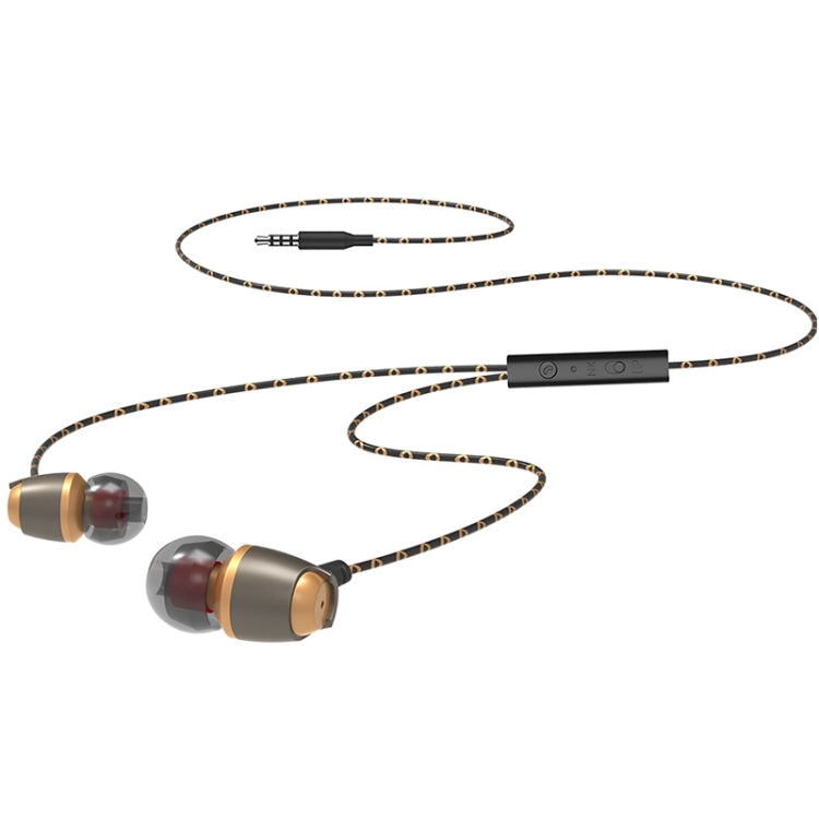 QKZ DM11 Magnetic Earphones In-ear Bass Metal Sports Music Headphones, Microphone Version