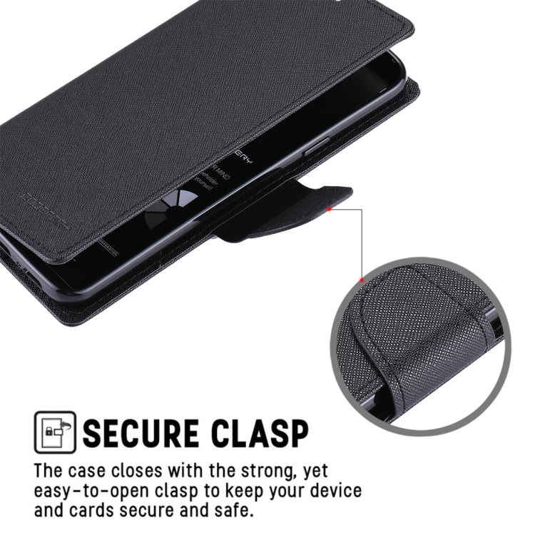 GOOSPERY FANCY DIARY for Galaxy S9+ Cross Texture Horizontal Flip Leather Case with Card Slots & Wallet & Holder