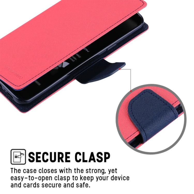GOOSPERY FANCY DIARY for Galaxy S9+ Cross Texture Horizontal Flip Leather Case with Card Slots & Wallet & Holder