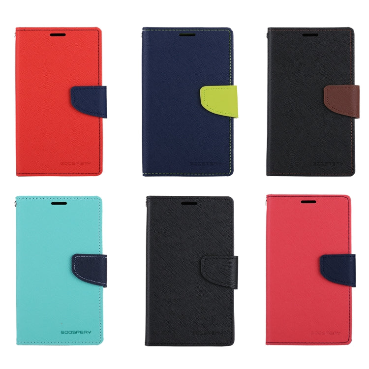 GOOSPERY FANCY DIARY for Galaxy S9+ Cross Texture Horizontal Flip Leather Case with Card Slots & Wallet & Holder