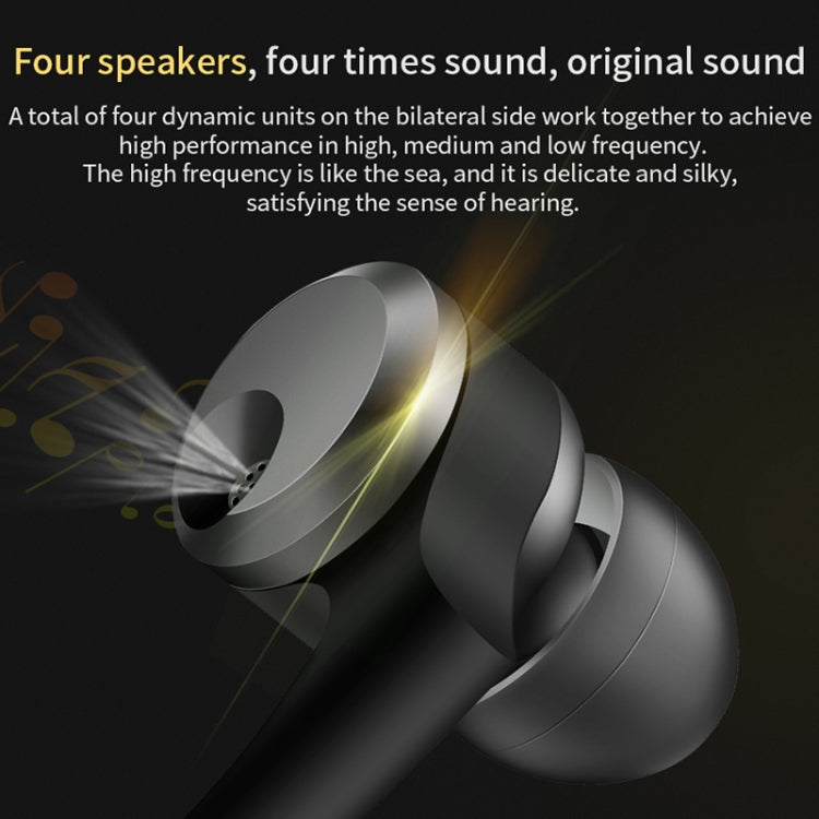 QKZ KD10 CNC Aviation Aluminum Metal Carved Ear Shell Coaxial Four Unit Music Headphones, Microphone Version