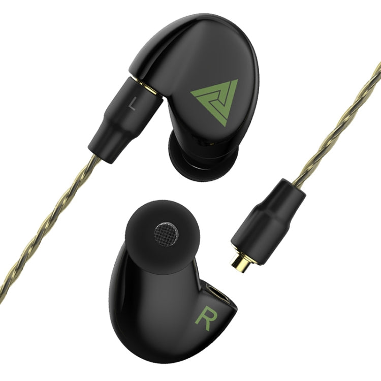 QKZ KD11 Moving Iron Headphones Shure Plug Design Four Unit Music Headphones, Support for Changing Lines Microphone Version