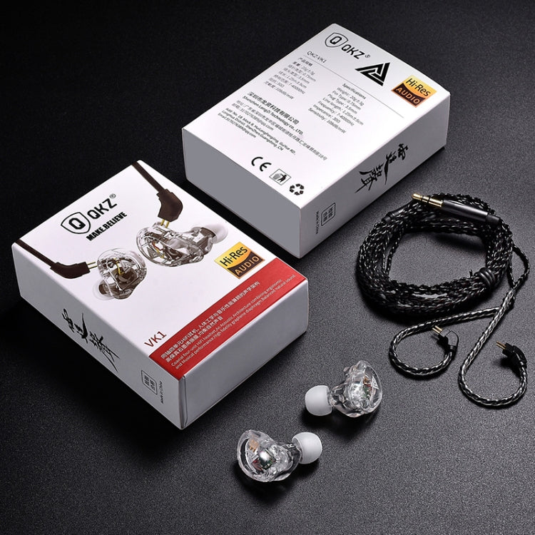 QKZ VK1 Plug-in Design Four-unit Music Headphones, Support for Changing Lines Basic Version
