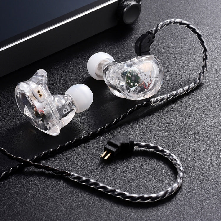 QKZ VK1 Plug-in Design Four-unit Music Headphones, Support for Changing Lines Basic Version