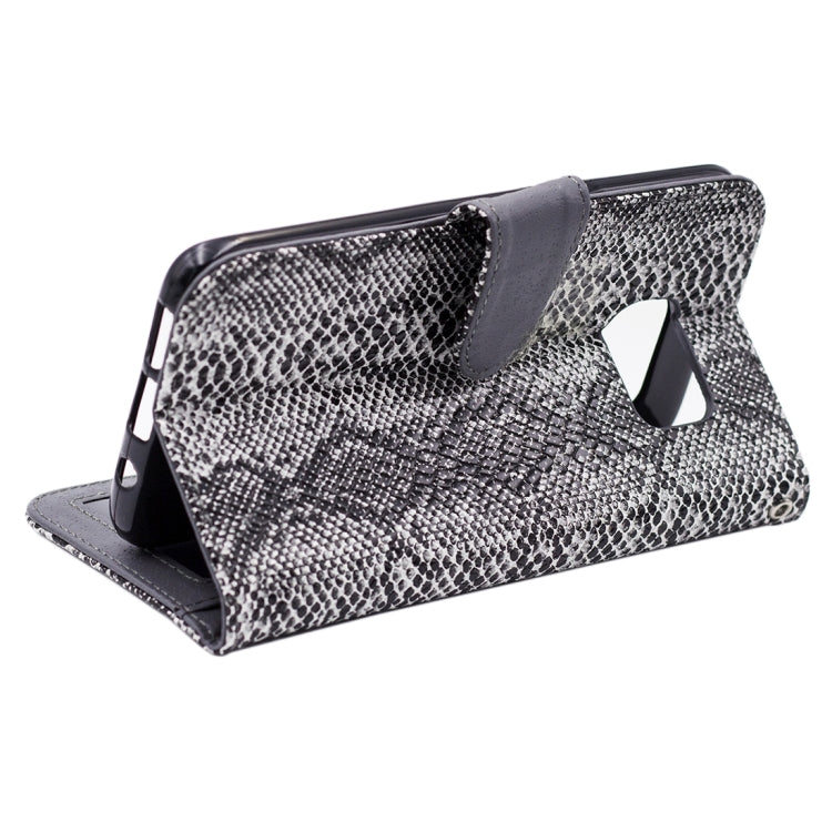 For Galaxy S7 Edge / G935 Snakeskin Texture Horizontal Flip Leather Case with Wallet & Holder & Card Slots