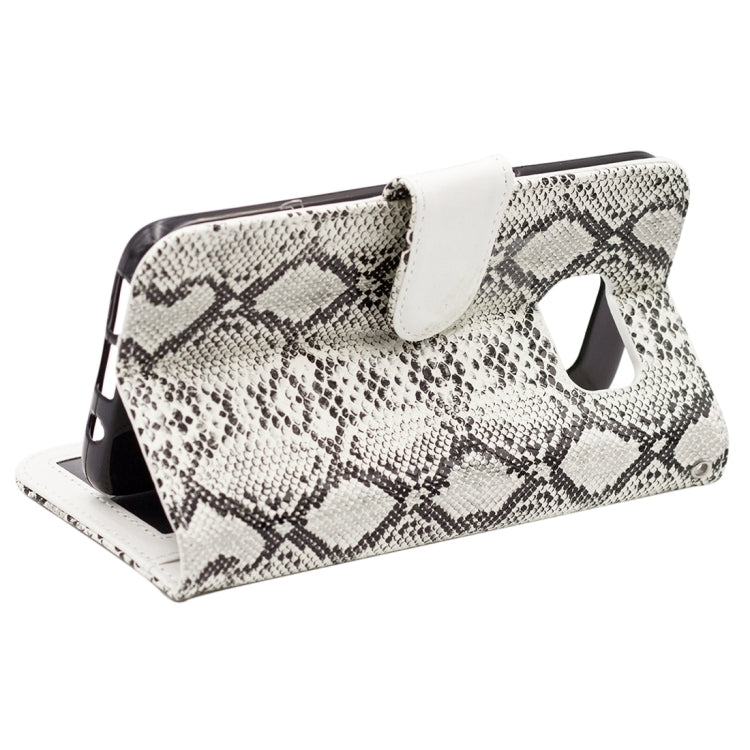 For Galaxy S7 Edge / G935 Snakeskin Texture Horizontal Flip Leather Case with Wallet & Holder & Card Slots