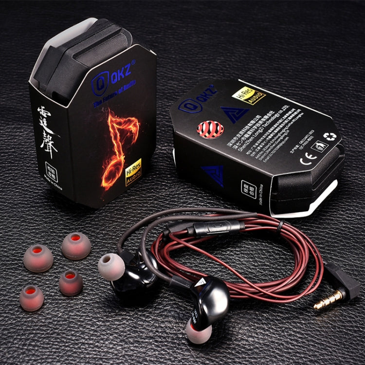QKZ VK3 Geometric Star Models Multi-surface Music Headphones ,  Microphone Version