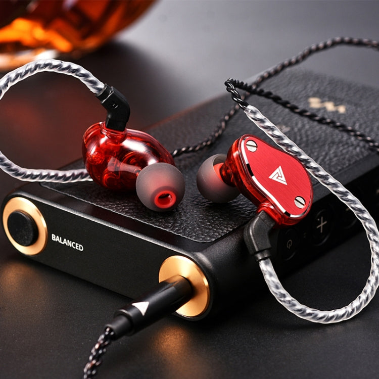 QKZ VK6 CNC Carved Metal Cover Music Headphones ,  Microphone Version