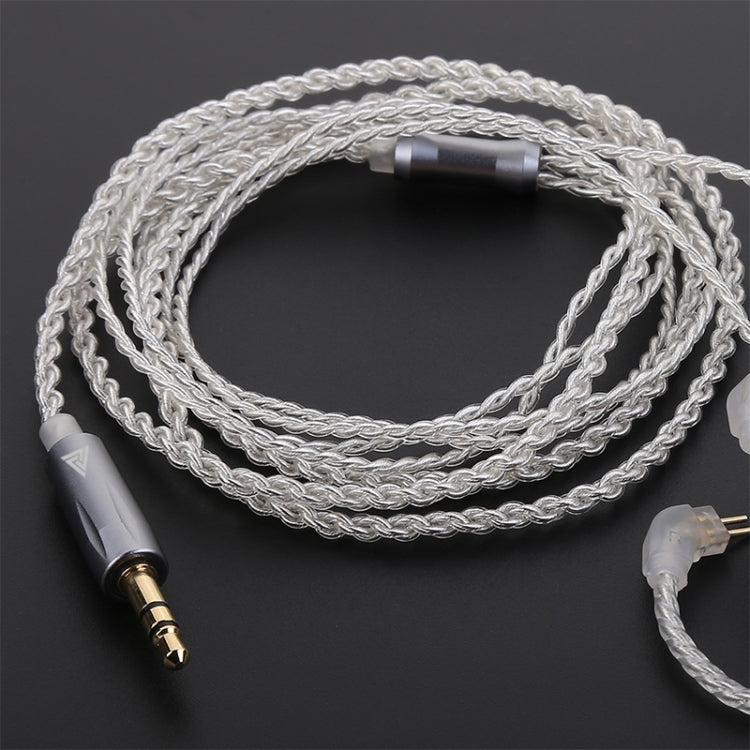 QKZ VK1 VK2 VK6 VK8 V10 V20 Headset Silver Plated Upgrade Line High-grade Core 0.75 plug