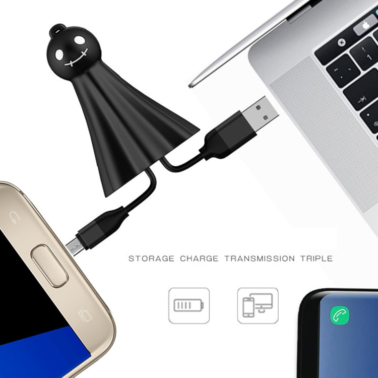 lenuo BN-Q1 Sunny Doll Shape Micro USB to USB Data Sync Charging Cable, For Galaxy, Huawei, Xiaomi, LG, HTC and Other Smart Phones, Rechargeable Devices