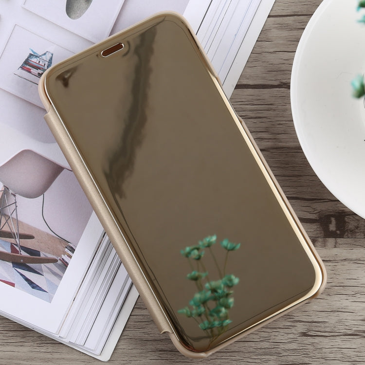 Electroplating Mirror Horizontal Flip Case for Galaxy J2 Core, with Holder