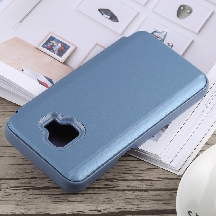 Electroplating Mirror Horizontal Flip Case for Galaxy J2 Core, with Holder