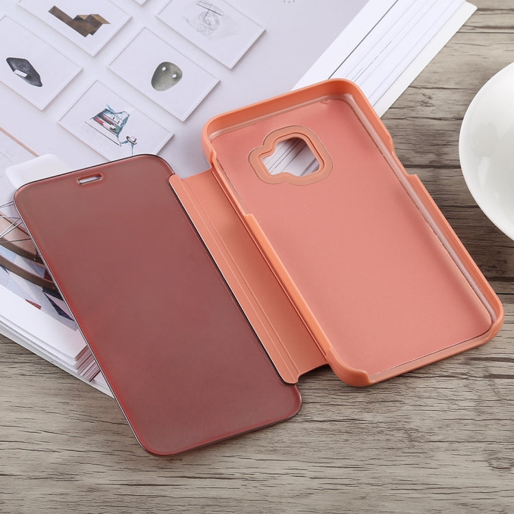 Electroplating Mirror Horizontal Flip Case for Galaxy J2 Core, with Holder