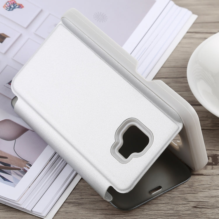 Electroplating Mirror Horizontal Flip Case for Galaxy J2 Core, with Holder