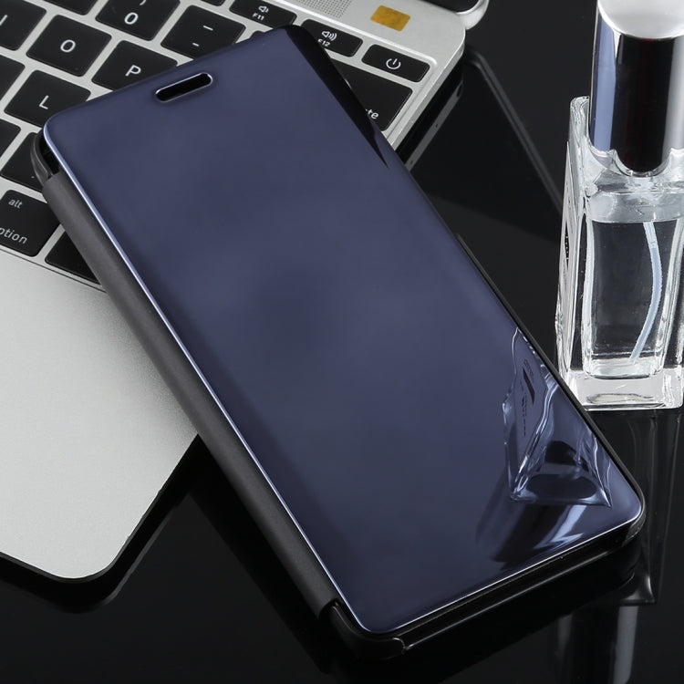 Electroplating Mirror Horizontal Flip Case for Galaxy A9 (2018), with Holder