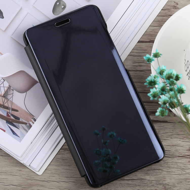 Electroplating Mirror Horizontal Flip Case for Galaxy A9 (2018), with Holder