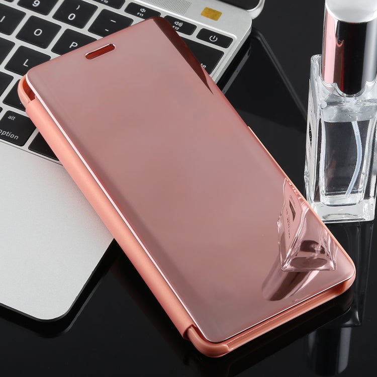 Electroplating Mirror Horizontal Flip Case for Galaxy A9 (2018), with Holder