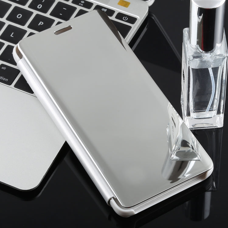 Electroplating Mirror Horizontal Flip Case for Galaxy A9 (2018), with Holder