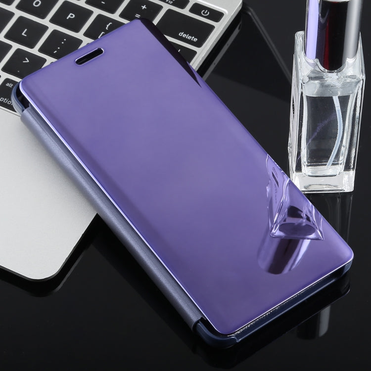 Electroplating Mirror Horizontal Flip Case for Galaxy A9 (2018), with Holder