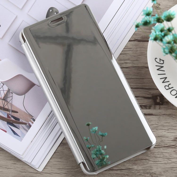 Electroplating Mirror Horizontal Flip Case for Galaxy A9 (2018), with Holder