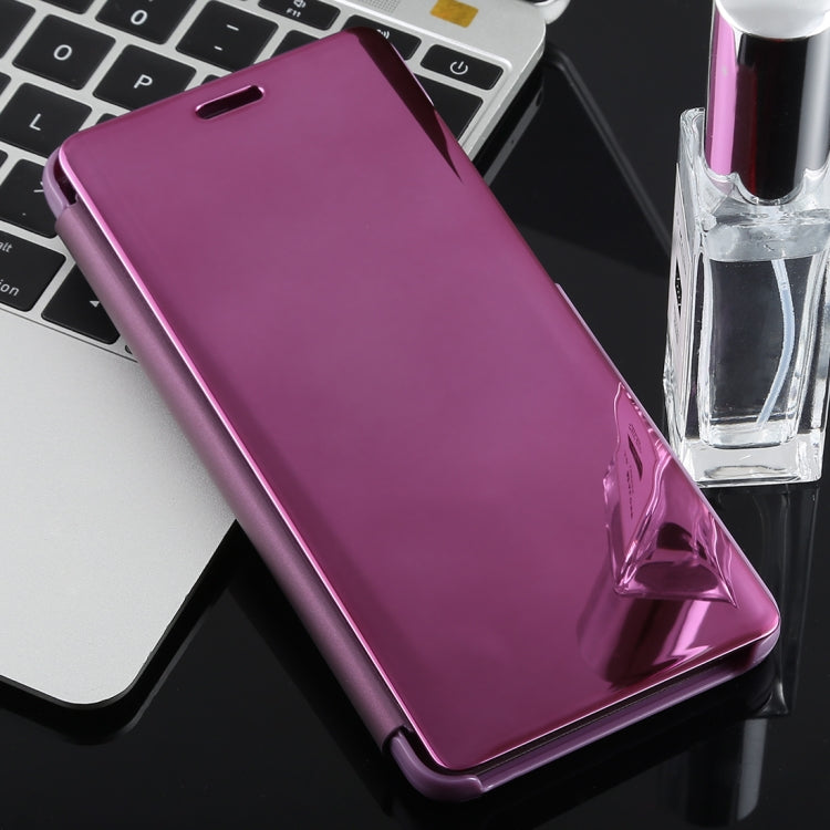 Electroplating Mirror Horizontal Flip Case for Galaxy A9 (2018), with Holder