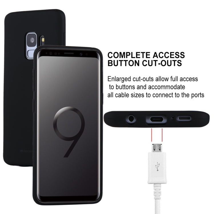 GOOSPERY SOFT FEELING for Galaxy S9 TPU Drop-proof Soft Protective Back Cover