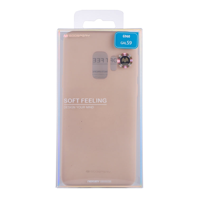 GOOSPERY SOFT FEELING for Galaxy S9 TPU Drop-proof Soft Protective Back Cover