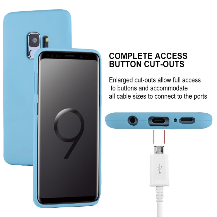 GOOSPERY SOFT FEELING for Galaxy S9 TPU Drop-proof Soft Protective Back Cover