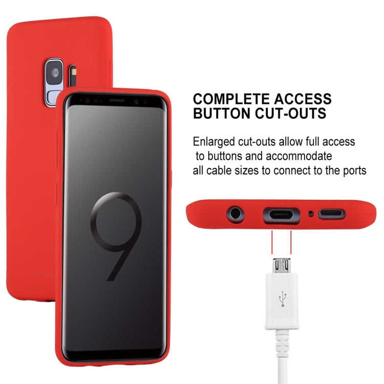 GOOSPERY SOFT FEELING for Galaxy S9 TPU Drop-proof Soft Protective Back Cover
