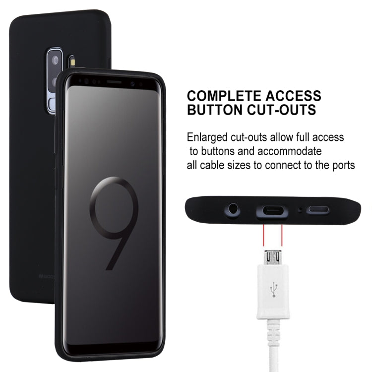GOOSPERY SOFT FEELING for Galaxy S9+ TPU Drop-proof Soft Protective Back Cover