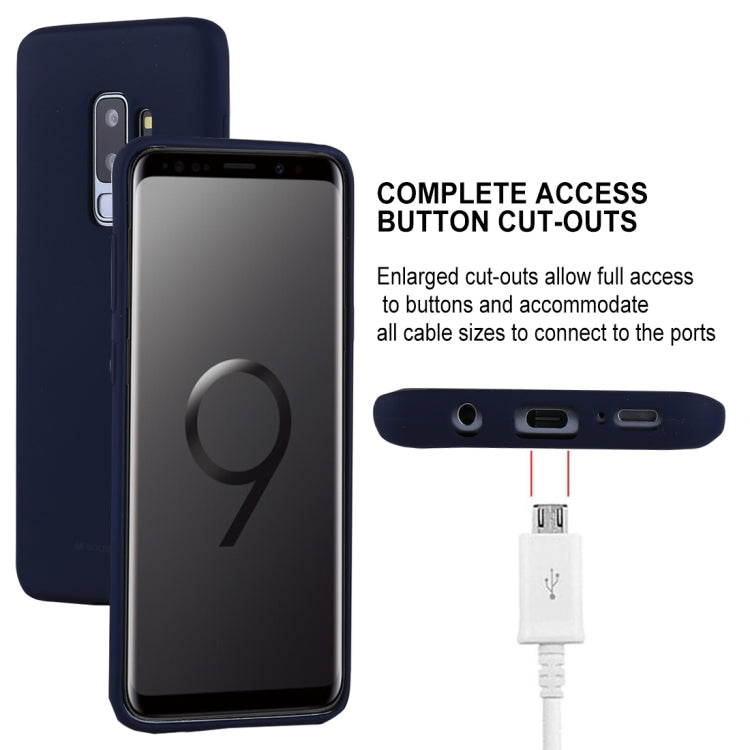 GOOSPERY SOFT FEELING for Galaxy S9+ TPU Drop-proof Soft Protective Back Cover