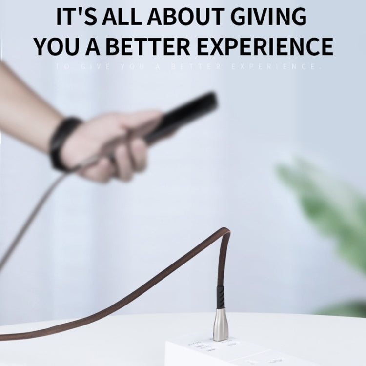 KIVEE KV-CB103 2.1A Micro to USB Shuttleless Weaving Charging Data Cable, Length: 1m (Black)