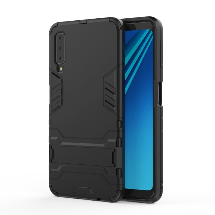 Shockproof PC + TPU Case for Galaxy A7 (2018), with Holder