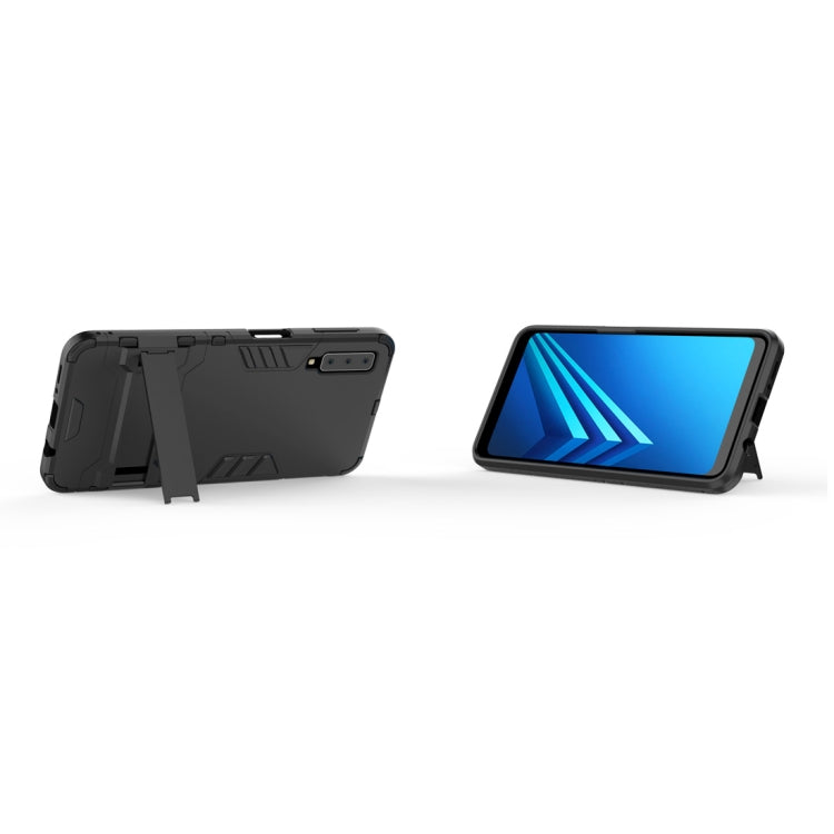 Shockproof PC + TPU Case for Galaxy A7 (2018), with Holder