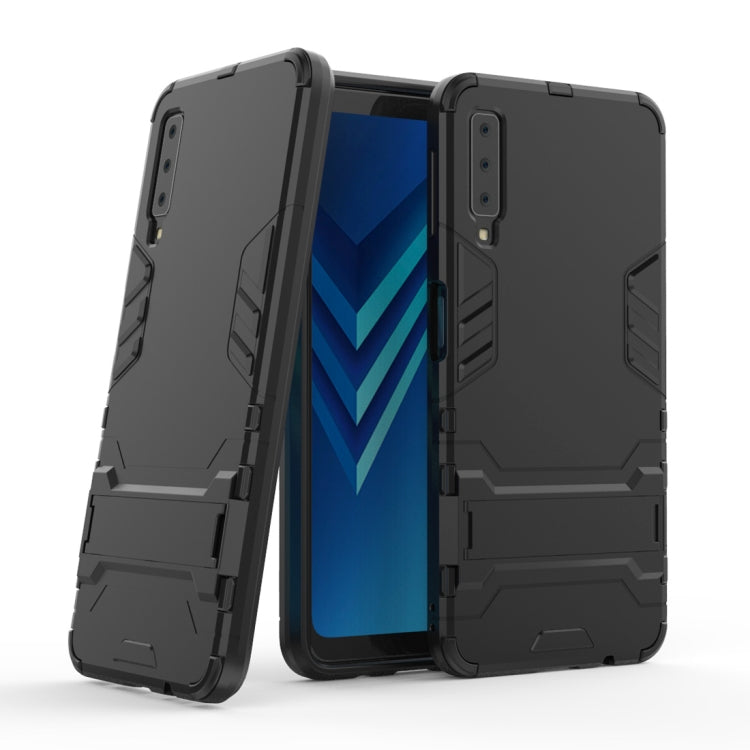 Shockproof PC + TPU Case for Galaxy A7 (2018), with Holder