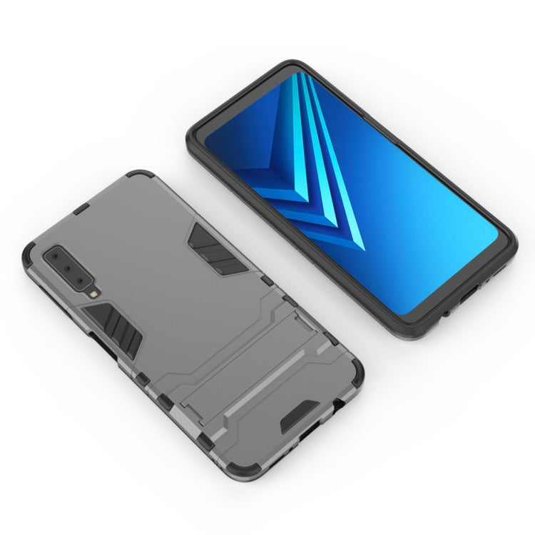 Shockproof PC + TPU Case for Galaxy A7 (2018), with Holder