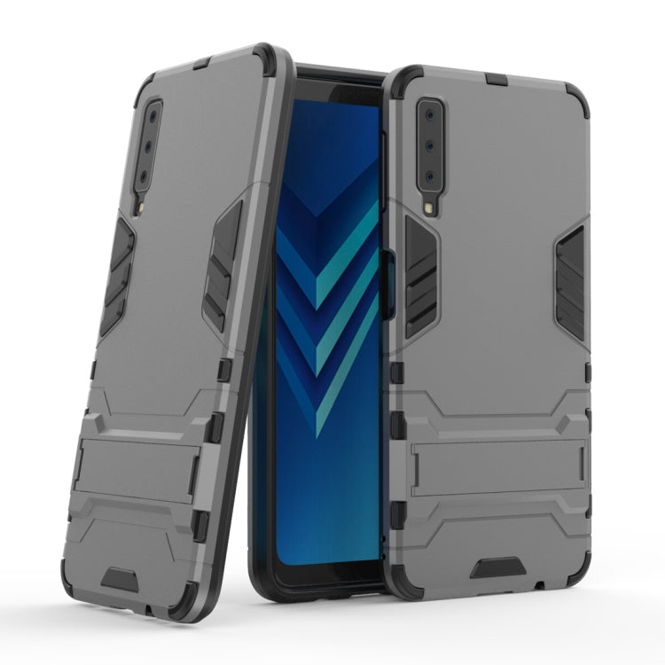 Shockproof PC + TPU Case for Galaxy A7 (2018), with Holder