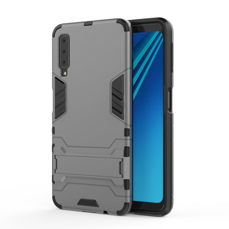 Shockproof PC + TPU Case for Galaxy A7 (2018), with Holder