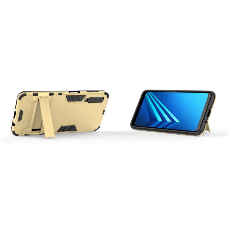Shockproof PC + TPU Case for Galaxy A7 (2018), with Holder