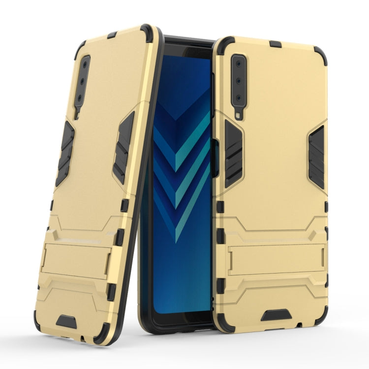 Shockproof PC + TPU Case for Galaxy A7 (2018), with Holder