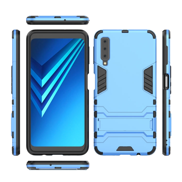 Shockproof PC + TPU Case for Galaxy A7 (2018), with Holder