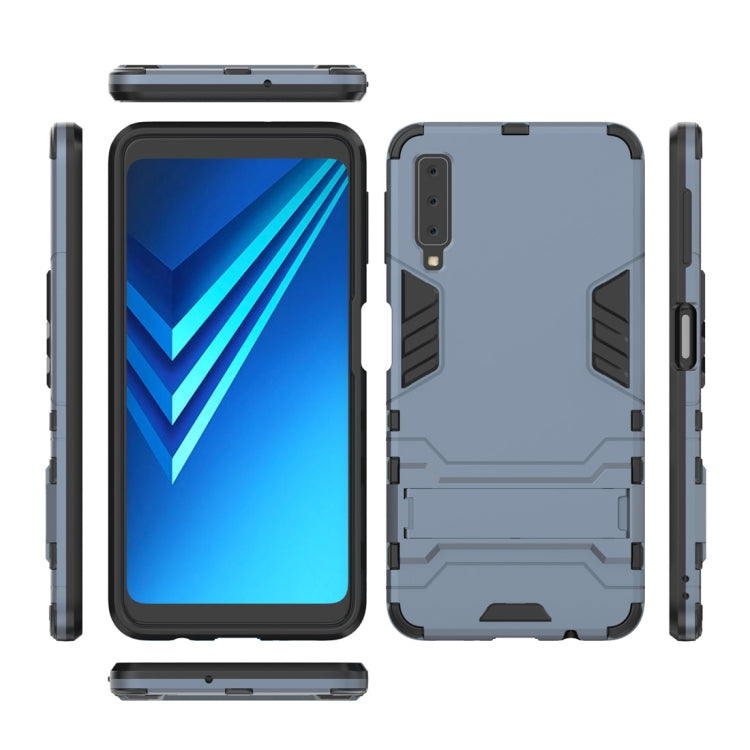 Shockproof PC + TPU Case for Galaxy A7 (2018), with Holder