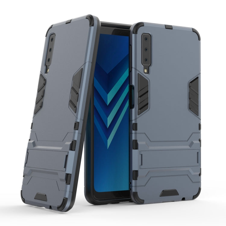 Shockproof PC + TPU Case for Galaxy A7 (2018), with Holder