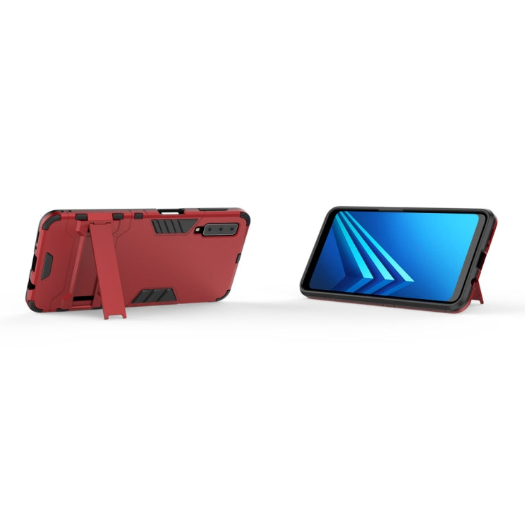 Shockproof PC + TPU Case for Galaxy A7 (2018), with Holder