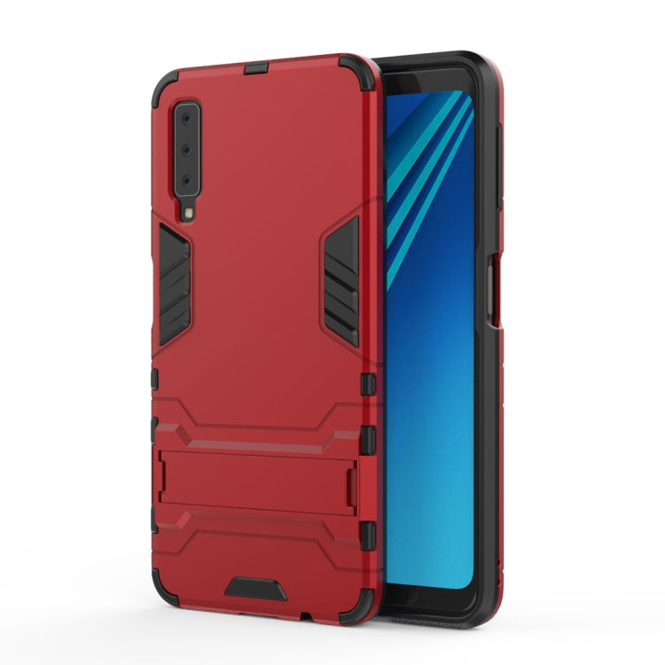 Shockproof PC + TPU Case for Galaxy A7 (2018), with Holder