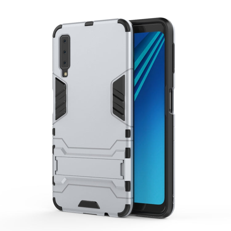 Shockproof PC + TPU Case for Galaxy A7 (2018), with Holder