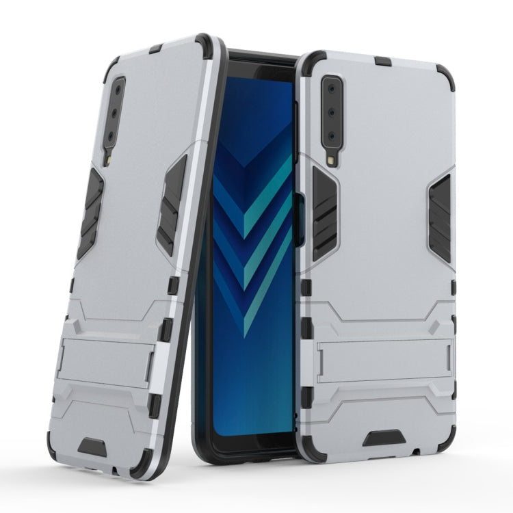 Shockproof PC + TPU Case for Galaxy A7 (2018), with Holder